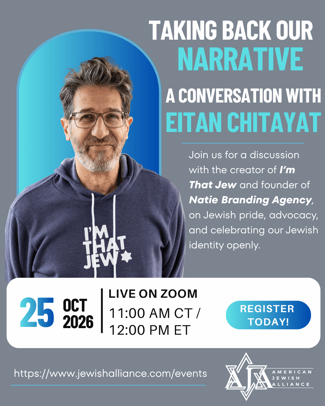 AJA: Taking Back Our Narrative: A Conversation with Eitan Chitayat